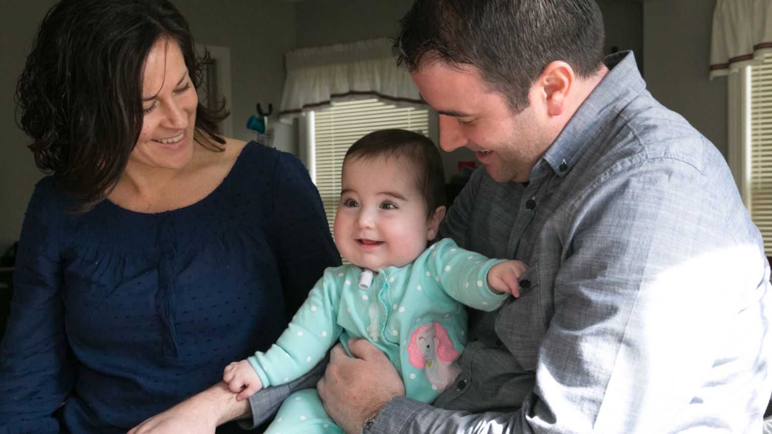Adelyn with parents