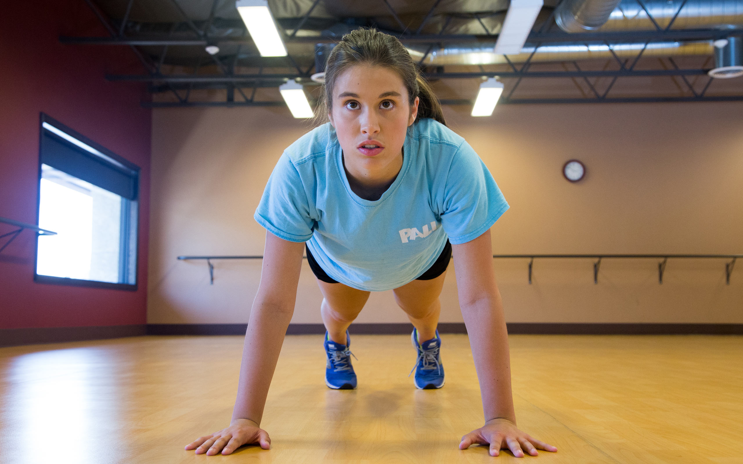 Julia, diagnosed with aHUS at 15 years old, exercising